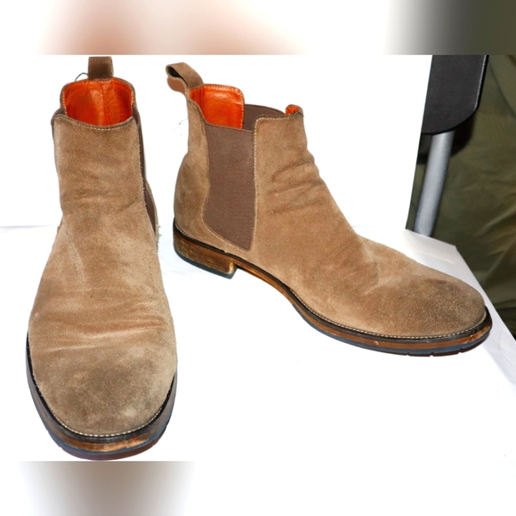 Men's Tan Chelsea Boots - Picture 4 of 10